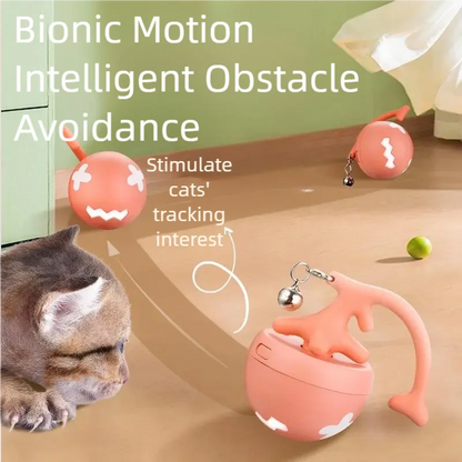 Petzrella Electric Spinning Fish-Bone Cat Ball Toy