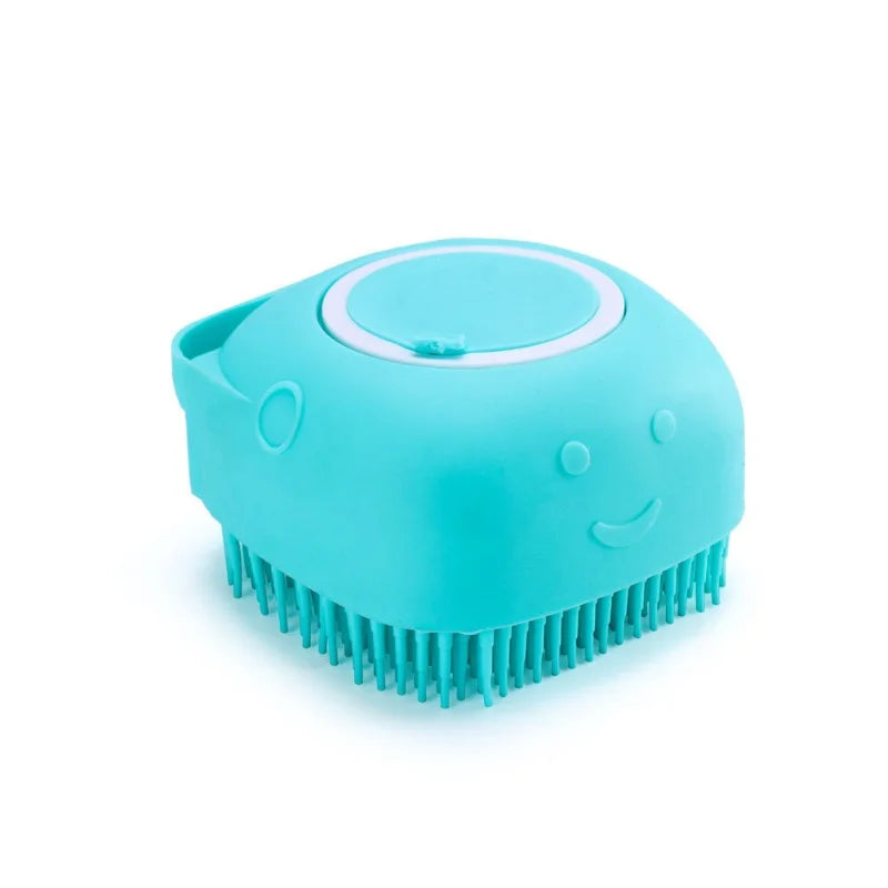 Petzrella Silikon Shampoo-Bürste mit Spender