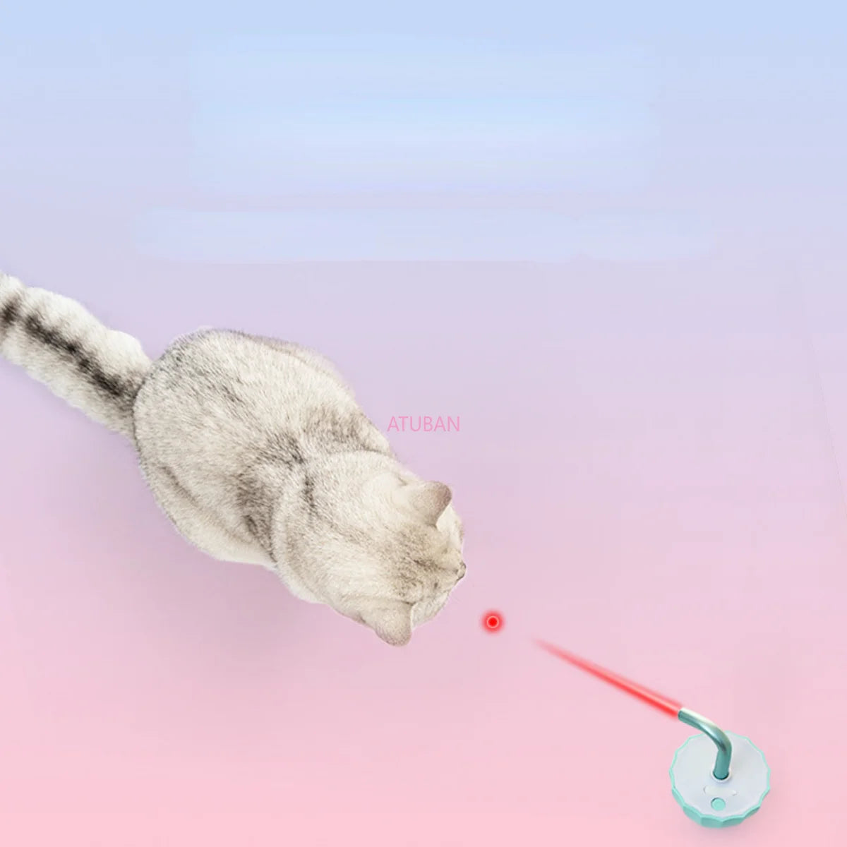 Smart USB Rechargeable Laser Cat Toy for Interactive Play