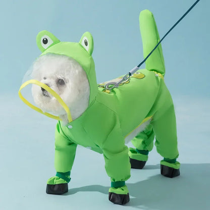 Petzrella All-In-One wasserdichter Hunde-Regenponcho