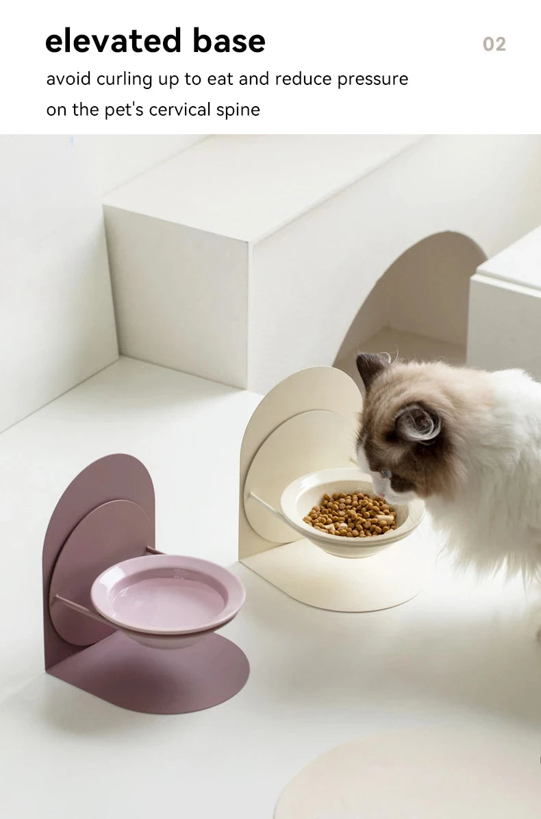 Ceramic Elevated Pet Bowl