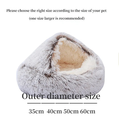 Petzrella Deep Sleep Fluffy Cave Bed. Der ultimative gemütliche Rückzugsort für ängstliche Haustiere.
