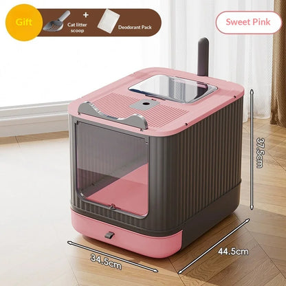 Petzrella Extra Large UV Self-Cleaning Enclosed Cat Litter Box