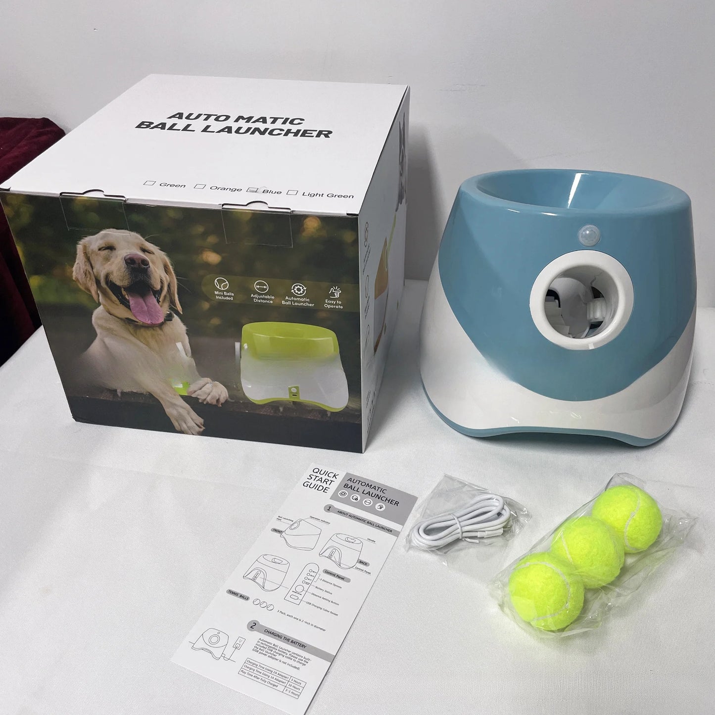 Automatic Dog Tennis Ball Launcher for Interactive Fetch Play