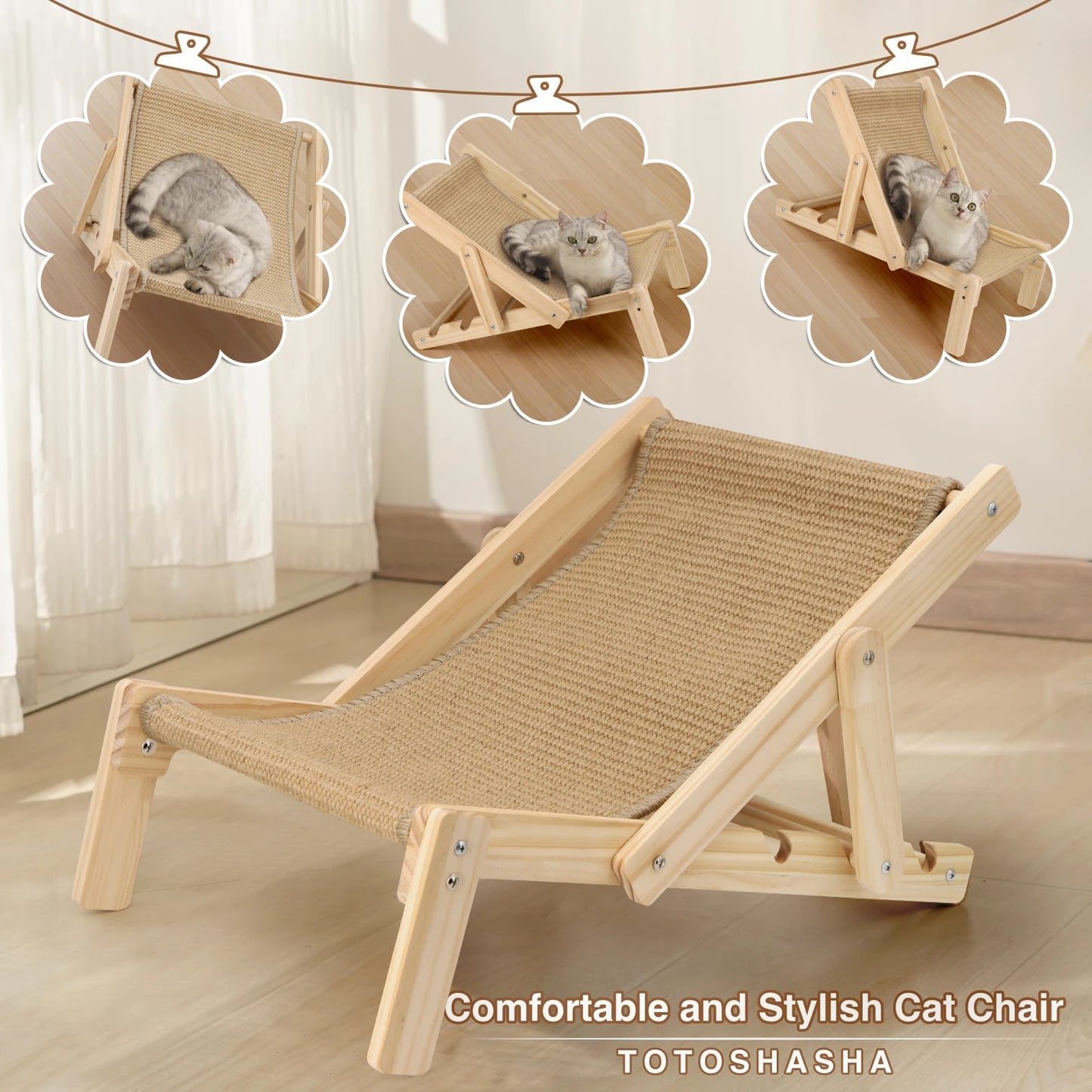 Adjustable Cat Scratching Chair