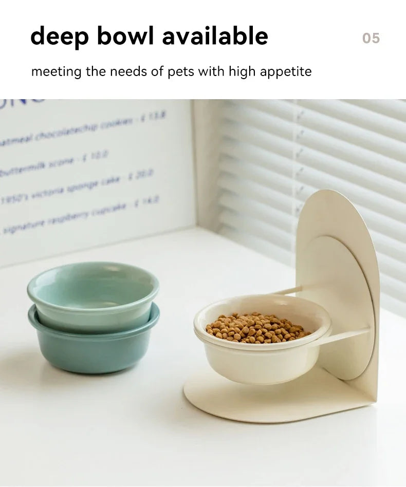 Ceramic Elevated Pet Bowl