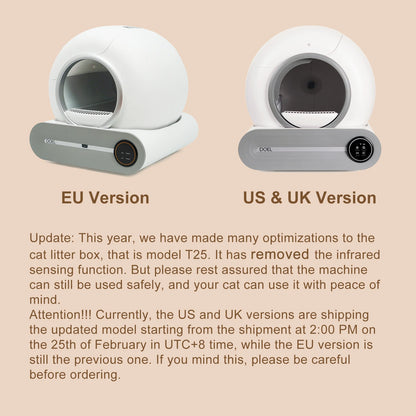 Petzrella 65L Smart Self-Cleaning Cat Litter Box with App Control & WiFi