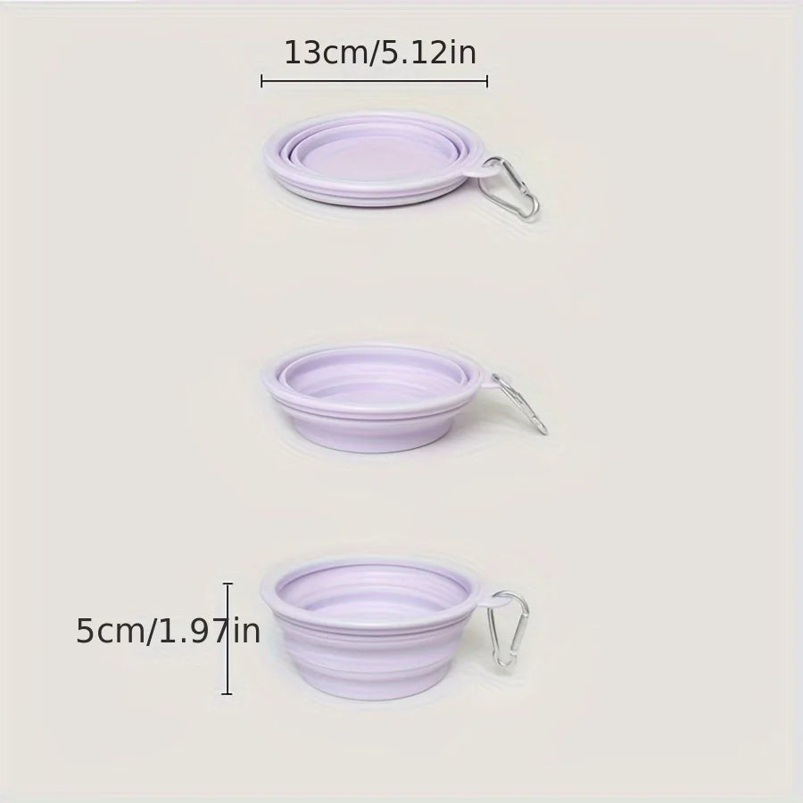 Petzrella Foldable Silicone Travel Pet Bowl