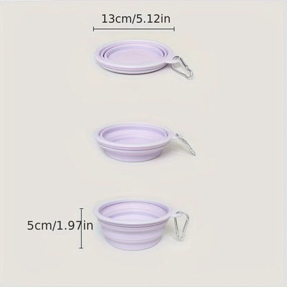 Petzrella Foldable Silicone Travel Pet Bowl