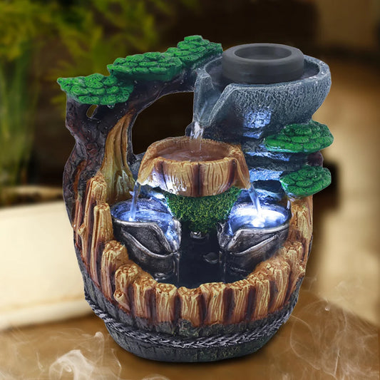 Petzrella Feng Shui Dual LED Cat Water Fountain