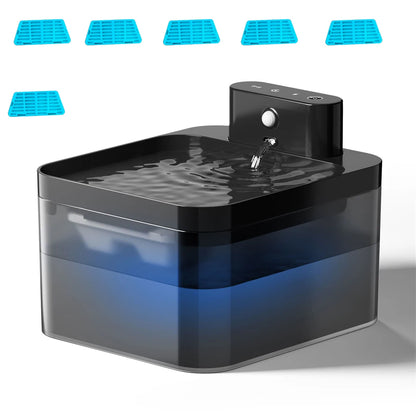 Petzrella 2.2L Automatic Pet Water Fountain – Silent & Filter-Ready