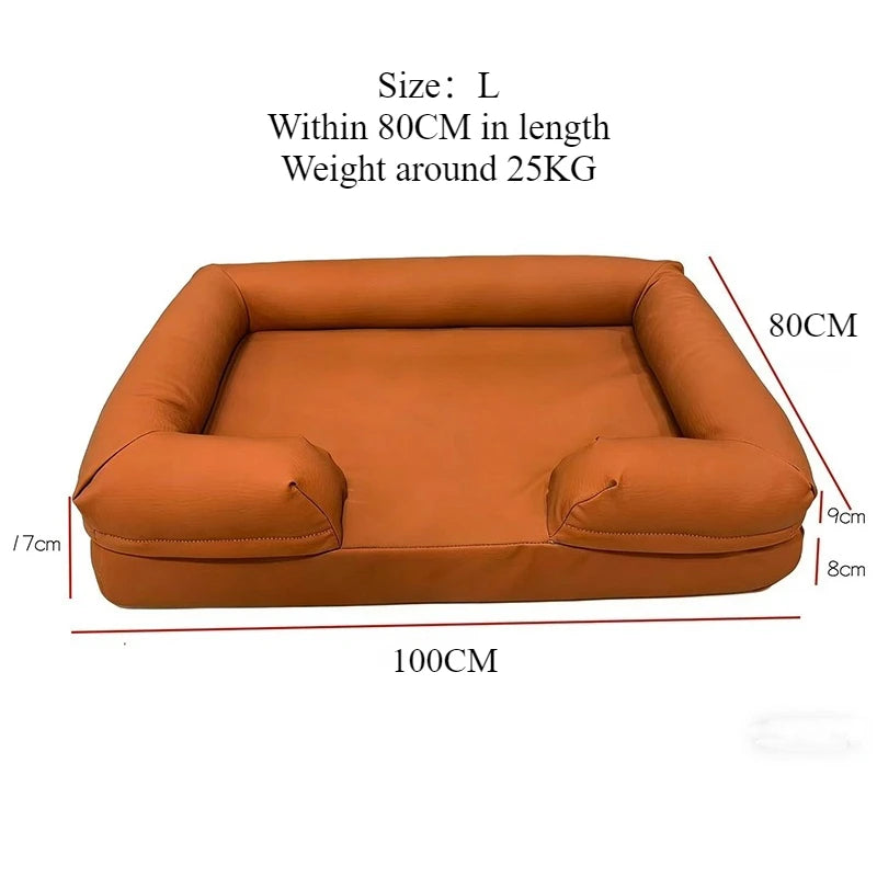 Petzrella Großes wasserdichtes Luxus-Hundebett-Sofa