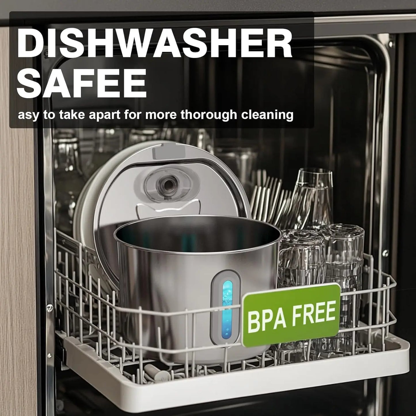 Stainless Steel Water Fountain for Cats & Dogs