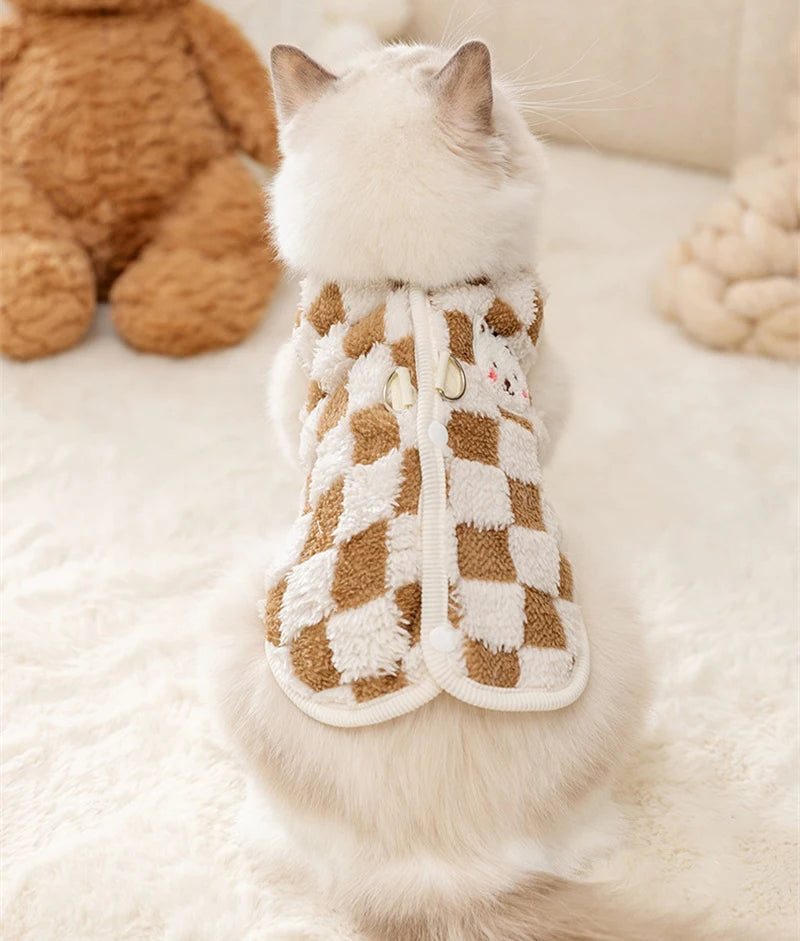 Cozy Winter Fleece Vest for Cats