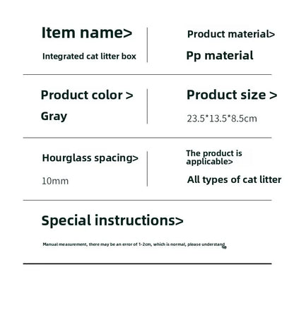 No-Touch Cat Litter Scoop – Hygienic Built-In Bag System