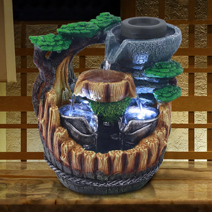 Petzrella Feng Shui Dual-LED-Katzenbrunnen