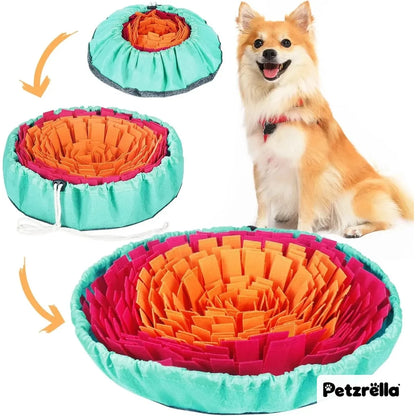 Petzrella Dog Snuffle Mat – Foraging Bowl for Slow Feeding