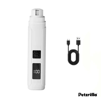 Petzrella Quiet Pet Nail Grinder – Rechargeable with LED Light