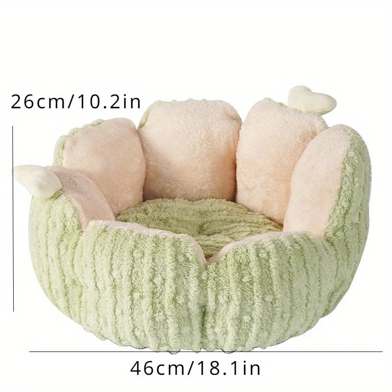 Breathable Plush Cat Bed