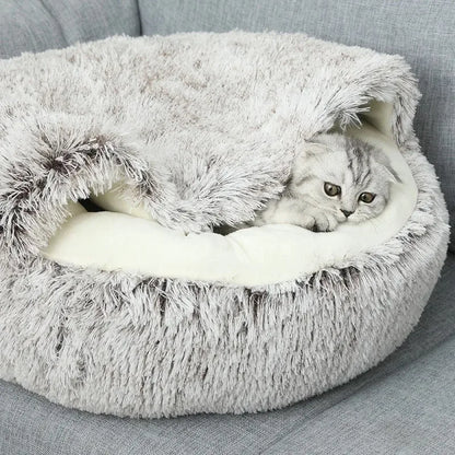 Petzrella Deep Sleep Fluffy Cave Bed. Der ultimative gemütliche Rückzugsort für ängstliche Haustiere.