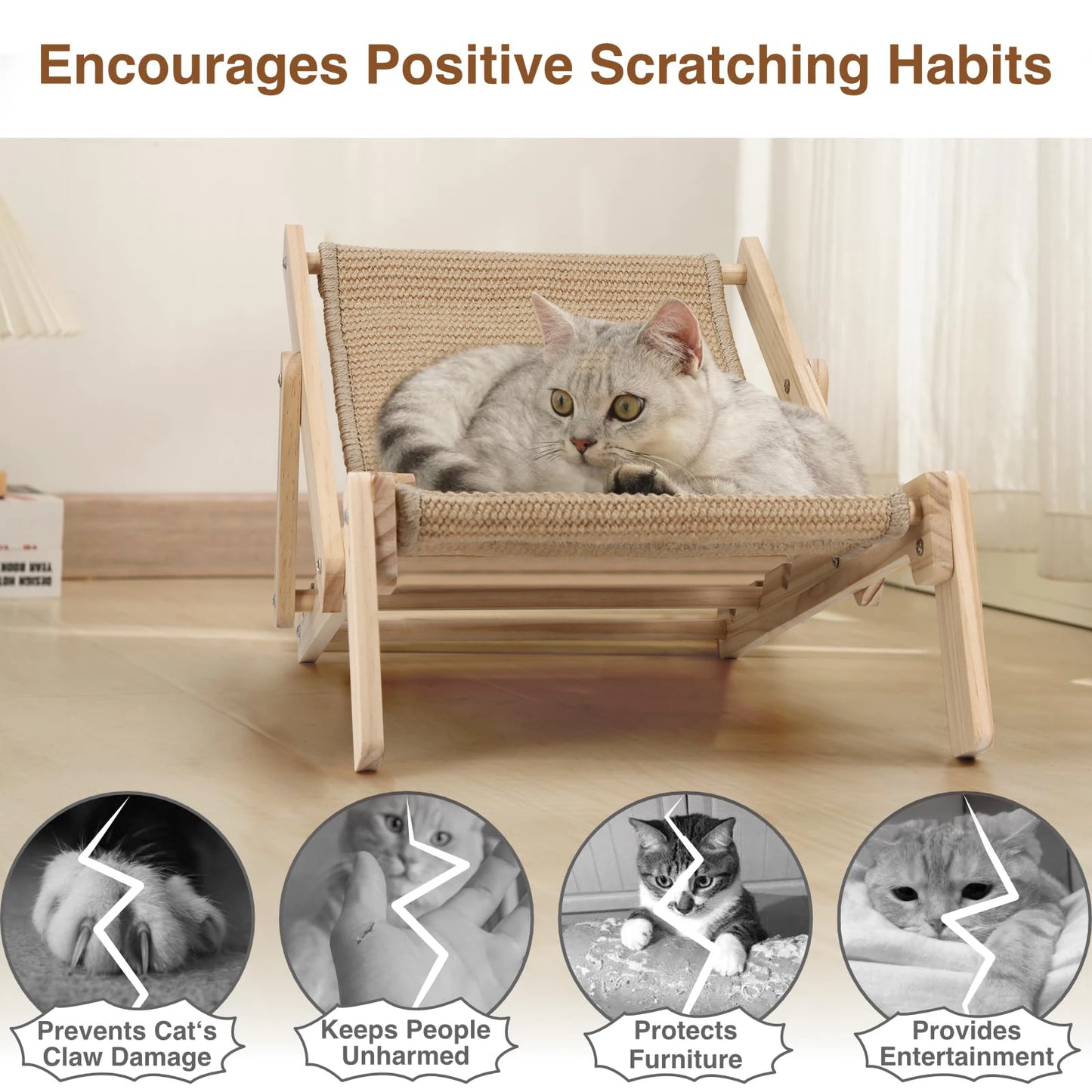 Adjustable Cat Scratching Chair