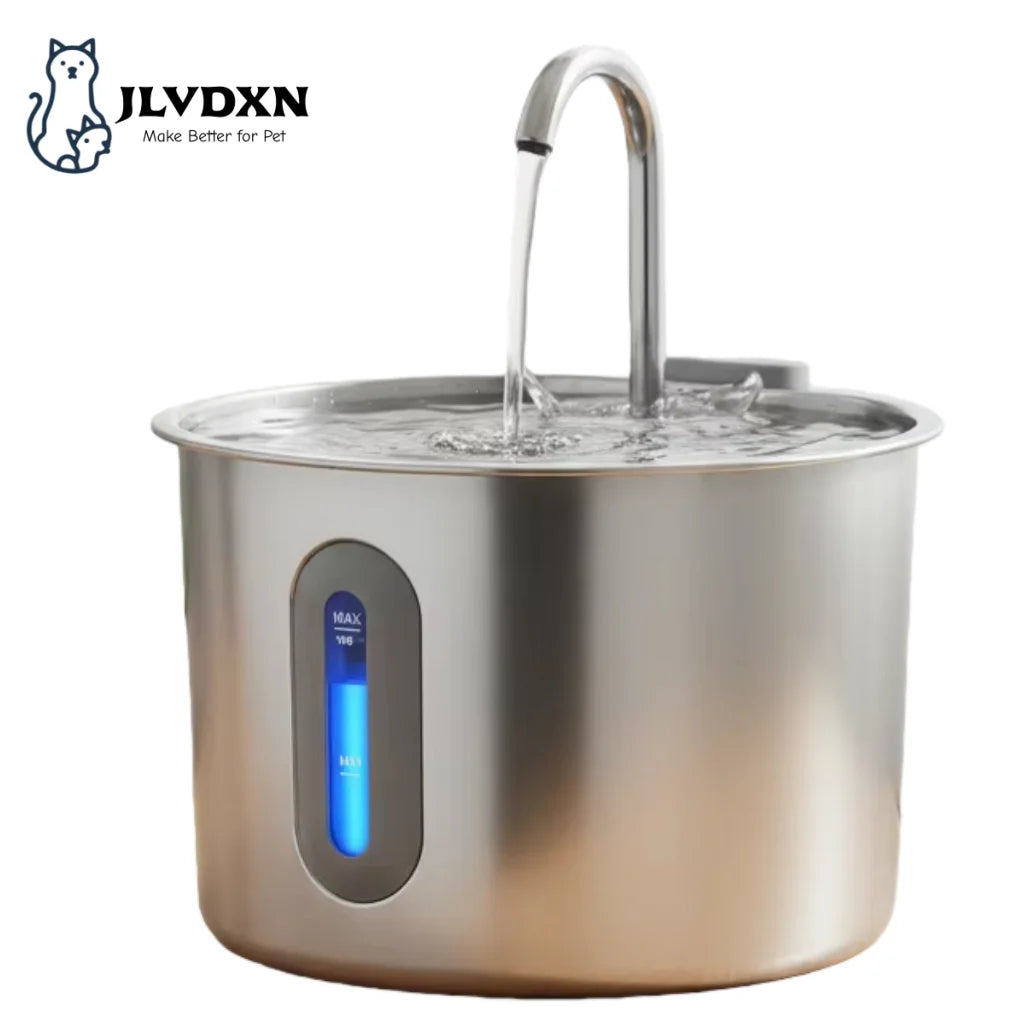 Stainless Steel Water Fountain for Cats & Dogs