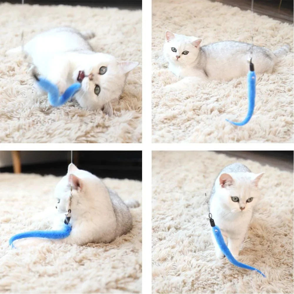 Plush Worm Replacement Heads for Cat Toys