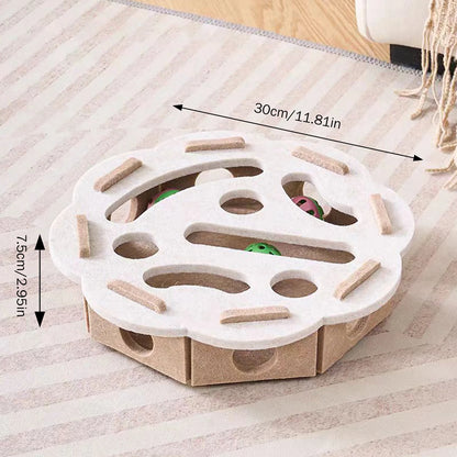 Interactive Cat Puzzle Maze – Enrichment Toy for Smart Indoor Play