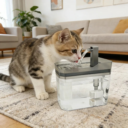 Quiet Automatic Water Fountain for Cats