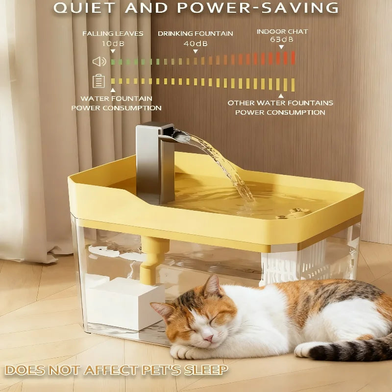 Quiet Automatic Water Fountain for Cats