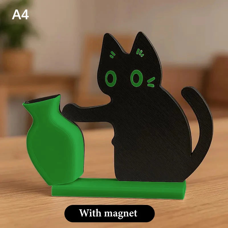 Cartoon Cat Acrylic Vase
