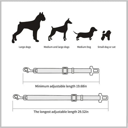Petzrella Safe Travel Seatbelt Leash