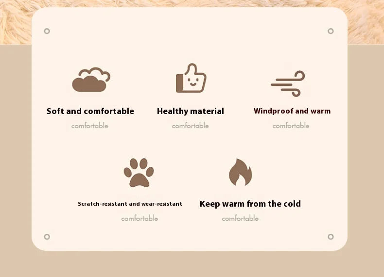 Plush Secure Cat Sleeping Bag