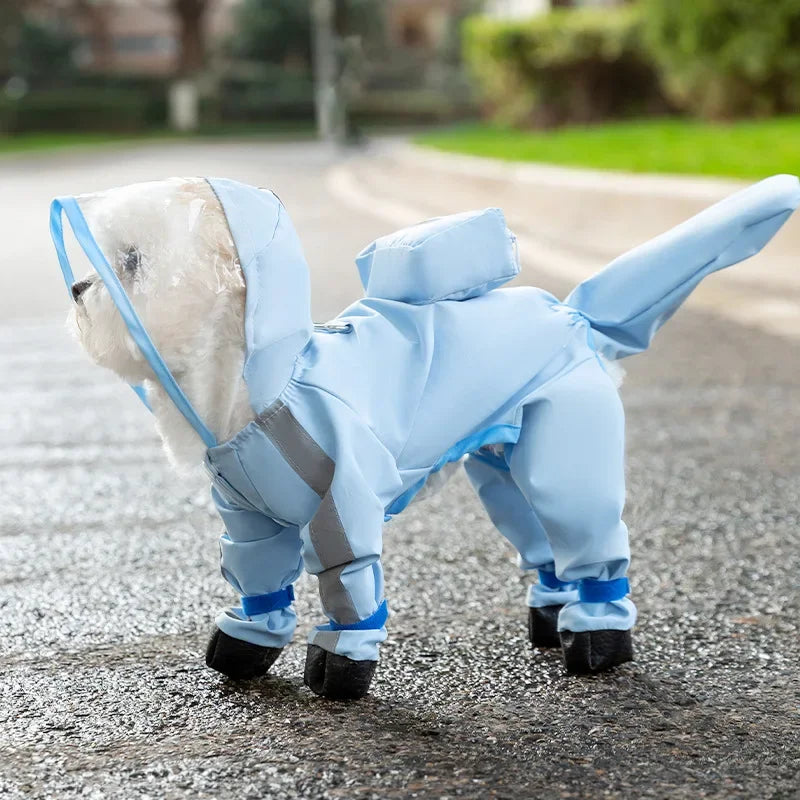 Petzrella All-In-One wasserdichter Hunde-Regenponcho