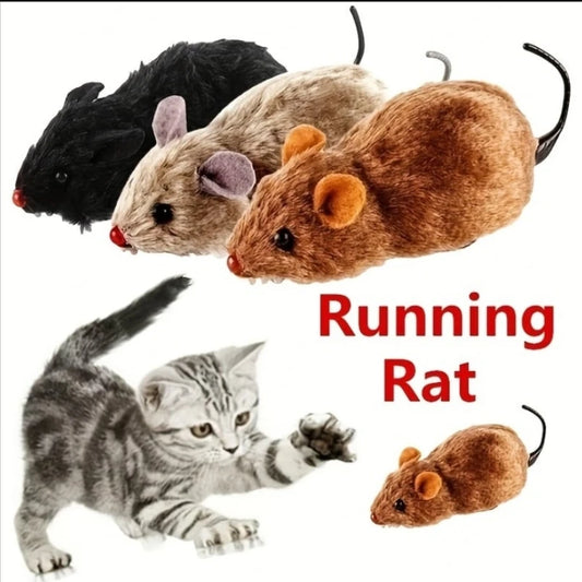 Realistic Plush Mouse Toy – Hunting Instinct Teaser for Cats