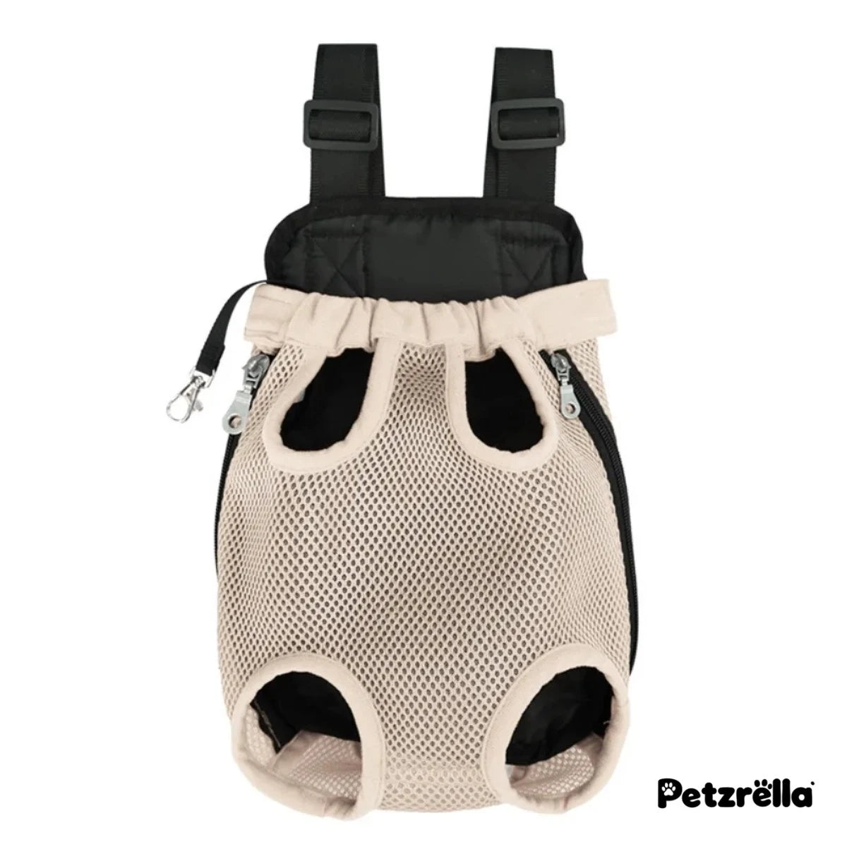 Petzrella Front Pet Carrier – Legs-Out Backpack for Dogs & Cats
