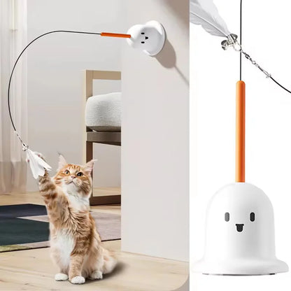 Petzrella Interaktives Federstab-Spielzeug für Katzen