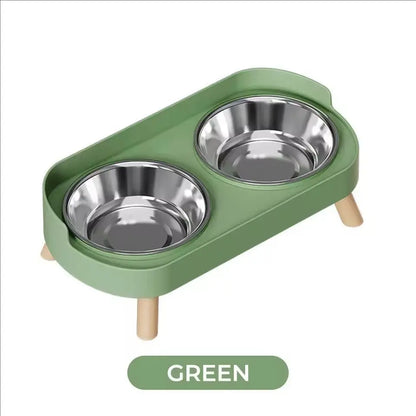 2-in-1 Stainless Steel Pet Dining Station