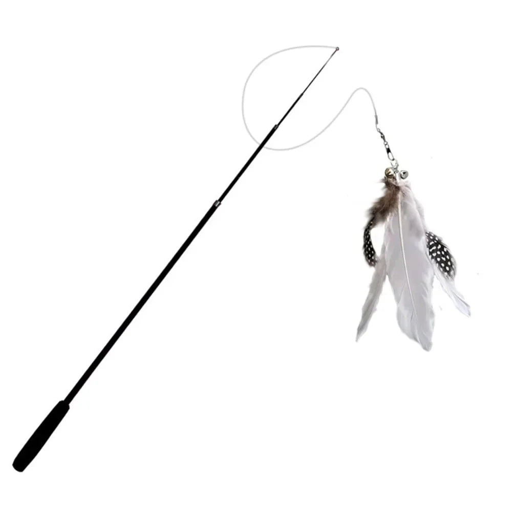 Retractable Fishing Rod Cat Toy