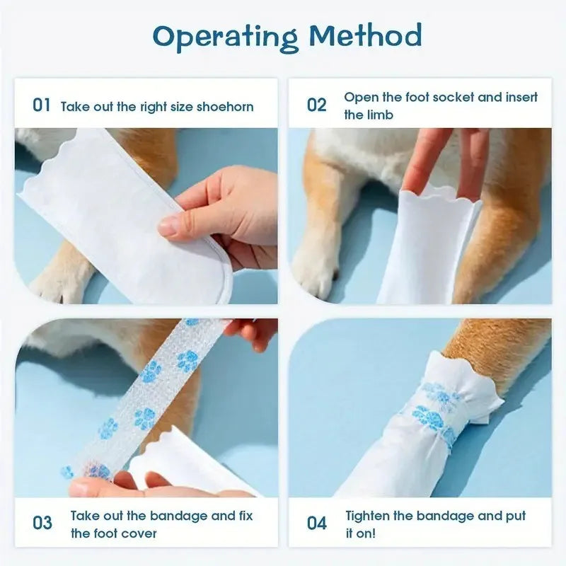 Disposable PU Dog Shoes