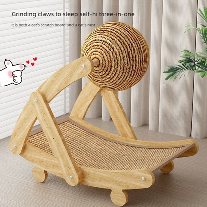 2-in-1 Sisal Cat Scratcher Lounge