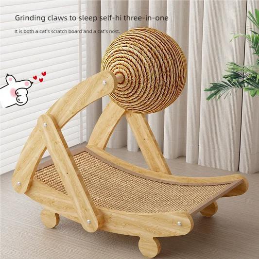 2-in-1 Sisal Cat Scratcher Lounge
