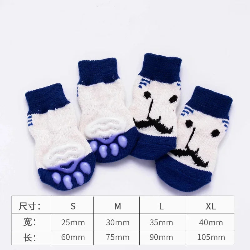 Cartoon Knitted Winter Pet Socks