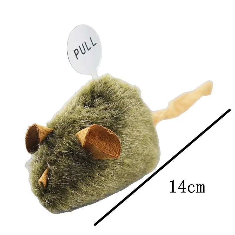 Interactive Plush Mouse Toy for Cats