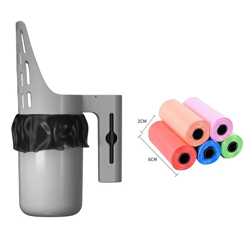 Cat Litter Scoop with Built-In Waste Bag Holder