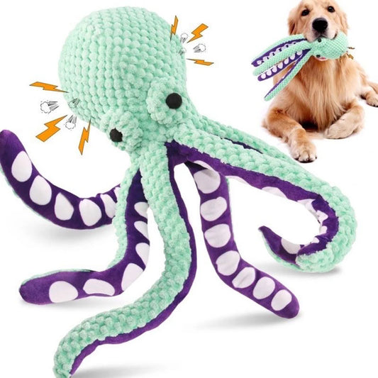 Plush Octopus Squeak Toy – Interactive Fun with Every Squeeze