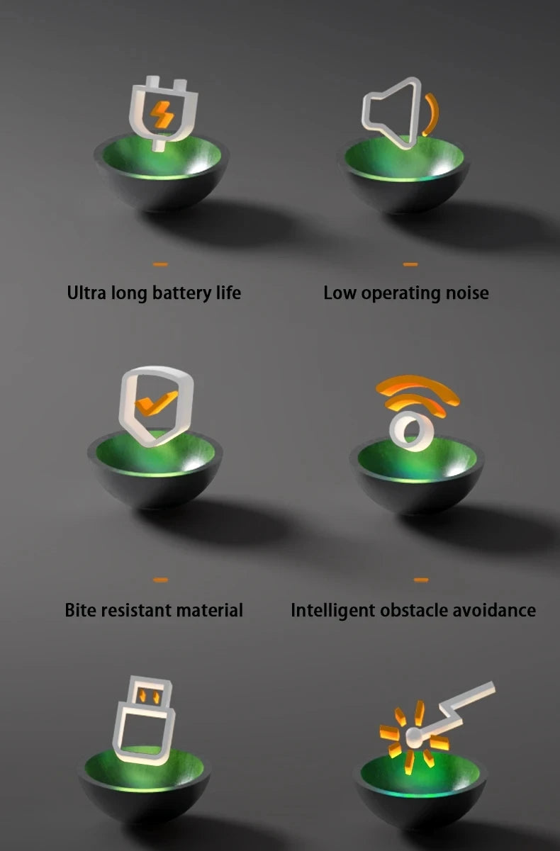 Intelligent Rechargeable Cat Toy Ball with Dual Play Modes