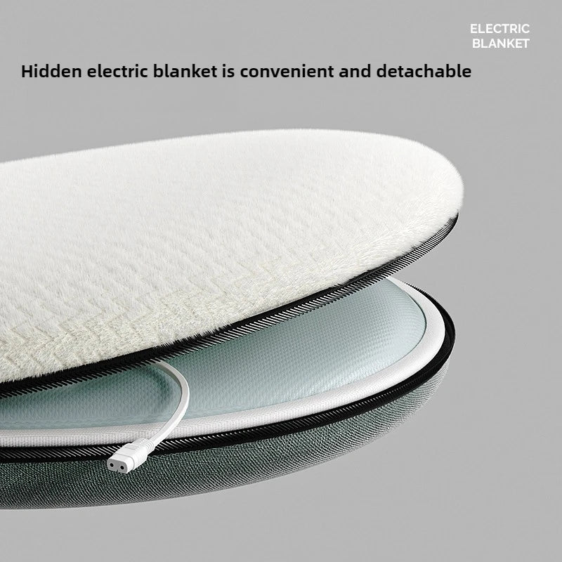 Smart Heated Plush Cat Bed