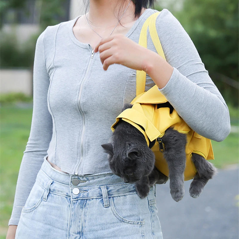 Foldable Breathable Cat Carrier Backpack
