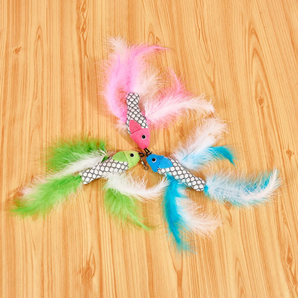 Retractable Fishing Rod Cat Toy